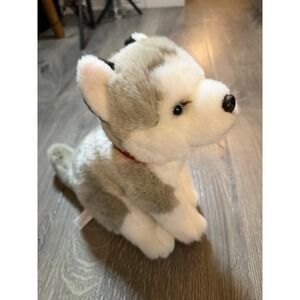 Siberian Husky Puppy Dog Plush 2018 FAO F.A.O. Schwarz Stuffed Animal Toy 14 x 9